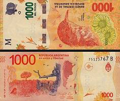 *1000 Pesos Argentína 2017-22, P366 UNC - Kliknutím na obrázok zatvorte -